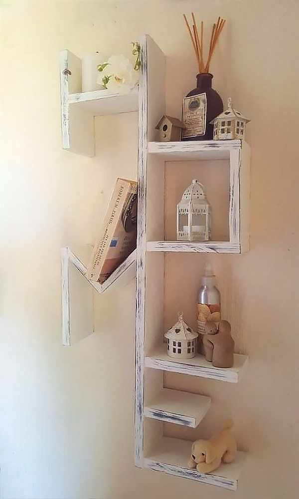 Kệ để đồ hình chữ cách điệu hiện đại, trang nhã