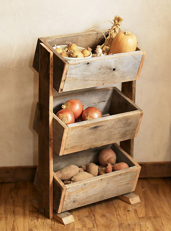 Thùng chứa rau củ siêu dễ thương và tiện dụng cho nhà bếp