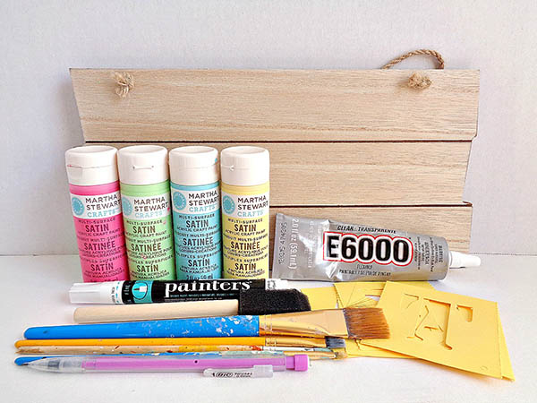 Đồ dùng cần chuẩn bị để làm bảng treo cửa