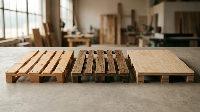 Phân loại các loại pallet gỗ phổ biến: Gỗ thông, gỗ tràm và gỗ dán