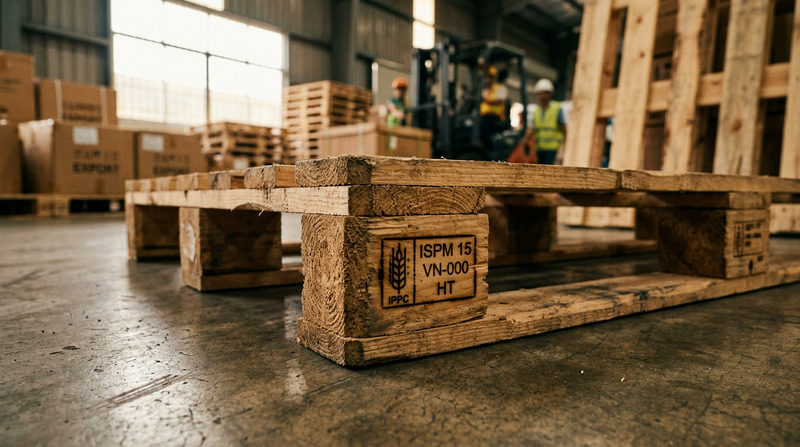 Kích thước pallet gỗ tiêu chuẩn và chứng chỉ ISPM 15 xuất khẩu