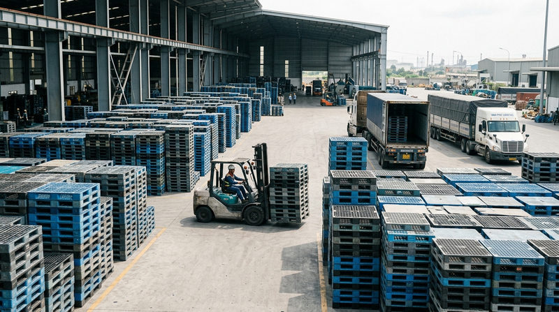 Thị trường thu mua và thanh lý pallet hạt nhựa năm 2026