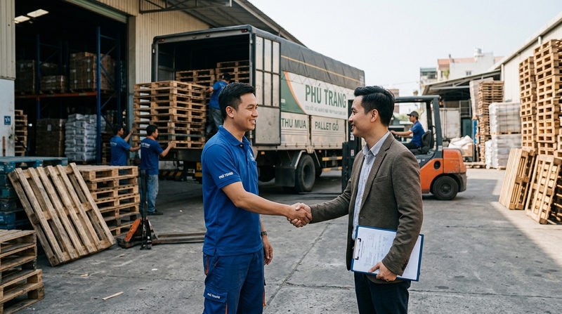 Phú Trang - Đối tác thu mua pallet gỗ thanh lý giá cao, uy tín