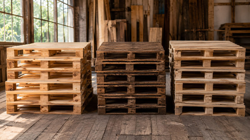 Phân loại pallet gỗ thanh lý theo chất liệu phổ biến