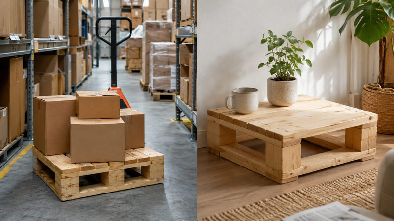 Ứng dụng thực tế của pallet vuông 76x76cm