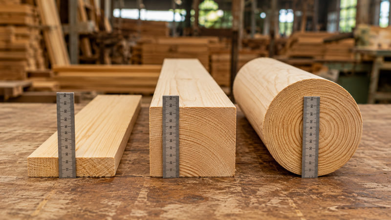 Gỗ thông 80mm là gì: chiều dày, chiều rộng hay đường kính?