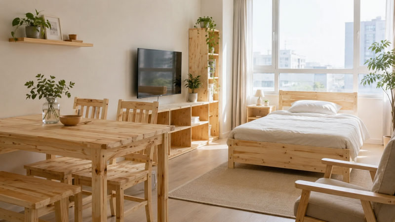 Gỗ thông làm nội thất là gì? Vì sao được ưa chuộng?