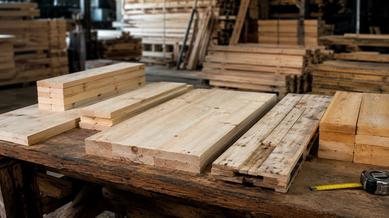 Các loại gỗ thông phổ biến: trắng, vàng, nhập khẩu, ghép và pallet