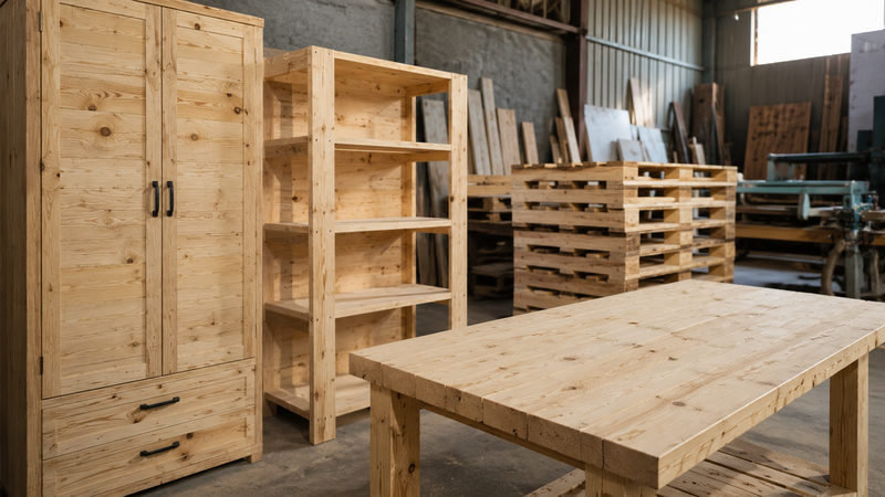 Ứng dụng thực tế: đóng tủ, làm kệ, mặt bàn và pallet